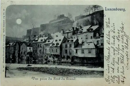 Luxembourg - Vue prise du Pont du Grund -459198