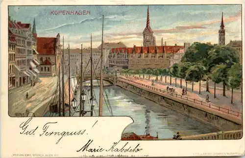 Kopenhagen - Litho -460864