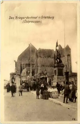 Das Kriegerdenkmal in Ortelsburg - Ostpreussen -460958