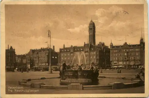 Kobenhavn - Fra Raadhuspladsen -459558