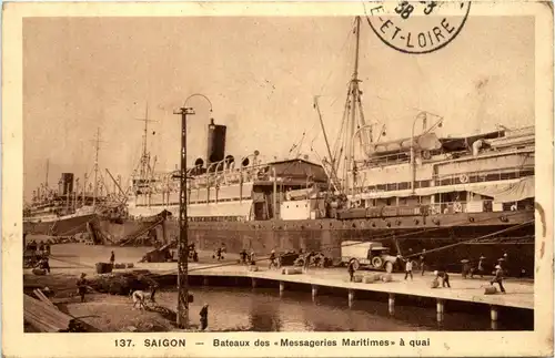 Saigon - Bateaux des Messageries Maritimes -80274
