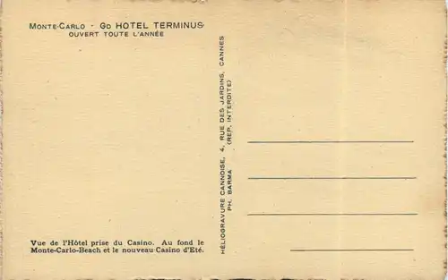 Monte Carlo - Hotel Terminus -462322