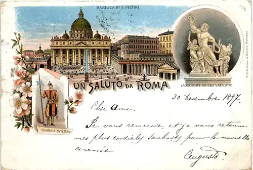 Un Saluto da Roma - Litho -462686