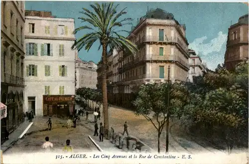 Alger, Les Cinq Avenues et la Rue de Constantine -362248