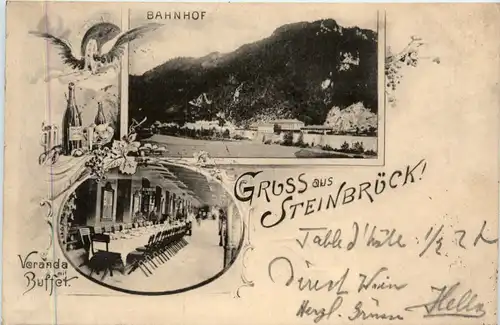 Gruss aus Steinbrück - Bahnhof -461864