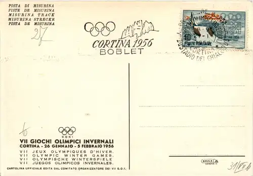 Cortina d Ampezzo - VII Giochi Olimpici invernali 1956 - Olympia -461924