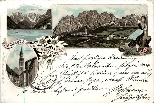 Un Saluto da Cortina - Litho -462264