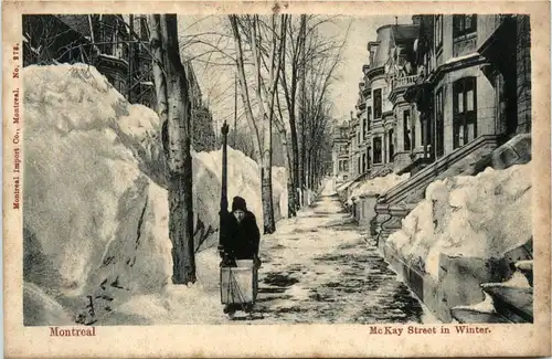 Montreal - McKay Street in Winter -81154