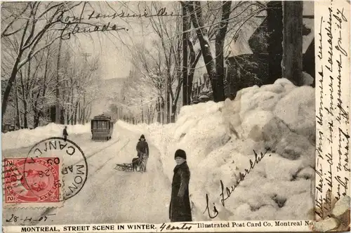 Montreal - Street scene in Winter -81194
