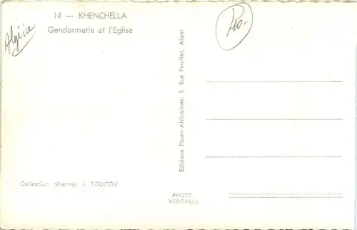 Khenchella, Gendarmerie et lÈglise -363008