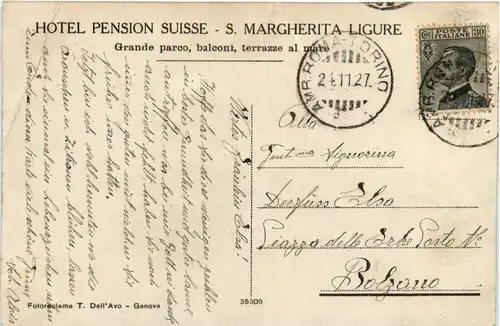 S. Margherita Ligure - Pension Suisse -462524