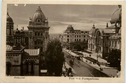 Bukarest - Post mit Postsparkasse -462784