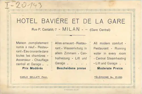 Milan - Hotel Baviere et de La Gare -462640