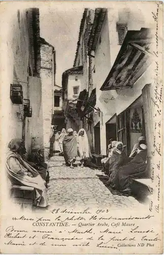 Constantine, Quartier Arabe, Cafe Maure -363368