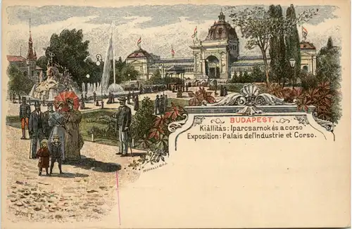 Budapest - Exposition - Litho Ganzsache -463742