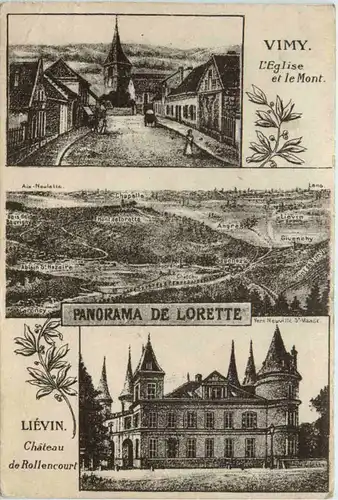 Panorama de Lorette - Lievin - Vimy - Feldpost 17. Res. Division -464400