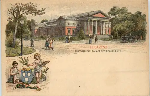 Budapest - Mucsarnok - Ganzsache - Litho -463972