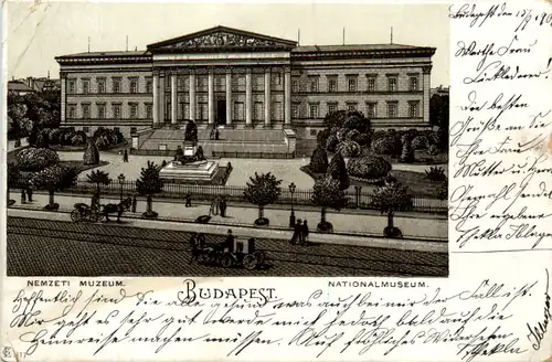 Budapest - Nationalmuseum - Litho -463896
