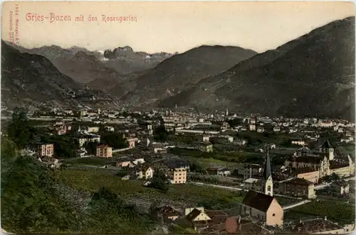 Gries-Bozen mit den Rosengarten -461934