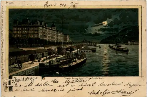 Budapest - Franz Josefs Quai - Litho -463958