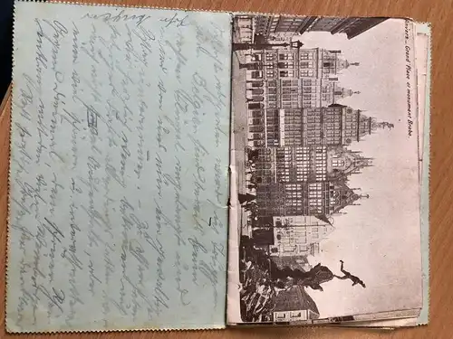 Souvenir d Anvers - Feldpostbrief mit 12 Bildern -S327