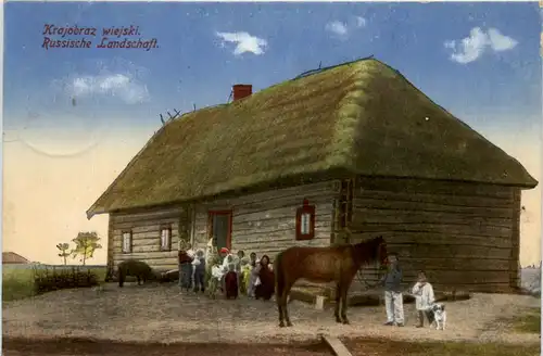 Russische Landschaft - Feldpost Württ- Landwehr Regiment 121 -464164