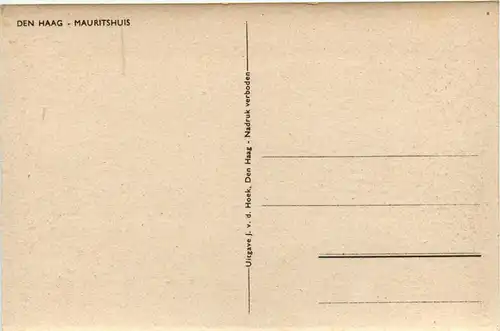 Den Haag - Mauritshuis -444280