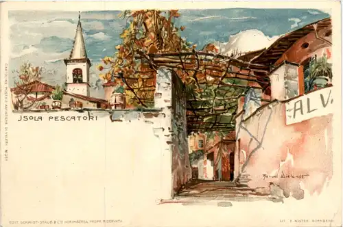 Isola Pescatori - Litho -462434