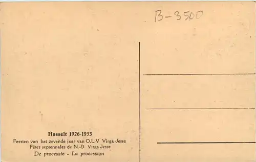 Hasselt - Feesten van het zevende jaar van OLV Virga Jesse -465340
