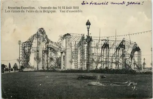 Bruxelles-Exposition - L Incendie 1910 -464936