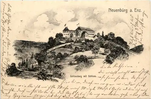 Neuenbürg a. Enz - Schlossberg mit Schloss -464672