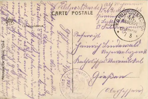 Ostende - Feldpost 46. Reserve Division -464554