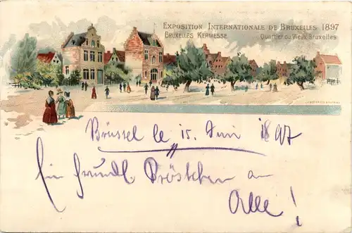 Bruxelles - Exposition de Bruxelles 1897 - Litho -465456
