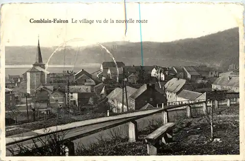 Comblain Fairon - Le village vu de la nouvelle route -465392