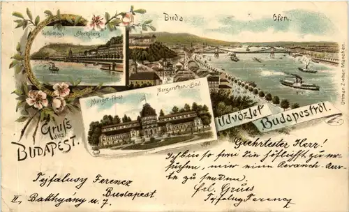 Üdvözlet Budapeströl - Litho -463674