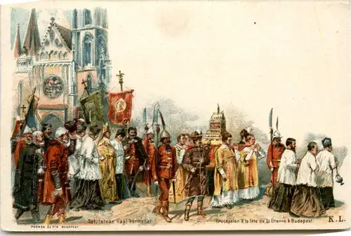 Budapest - Szt. Istvan napi kormenet - Litho Ganzsache -463754