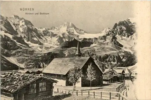 Mürren - Kirchen und Breithorn -465858