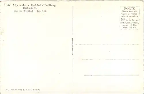 Hohfluh - Hasliberg - Hotel Alpenruhe -466138