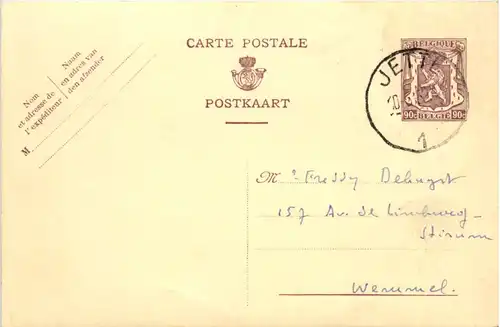 Ganzsache Belgien Jette -466602