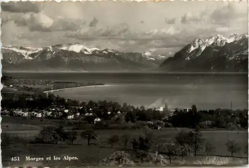 Morges et les Alpes -467344