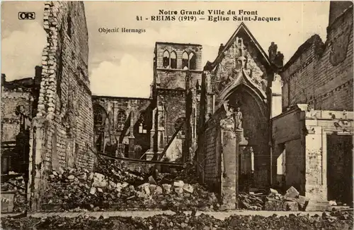 Reims 1919 - Eglise Saint Jacques -466606