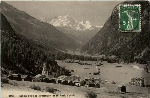 Randa avec le Breithorn -467384