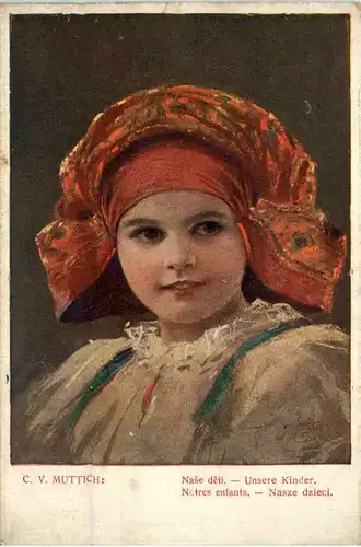 Künstlerkarte C. V. Muttich - Unsere Kinder -466514