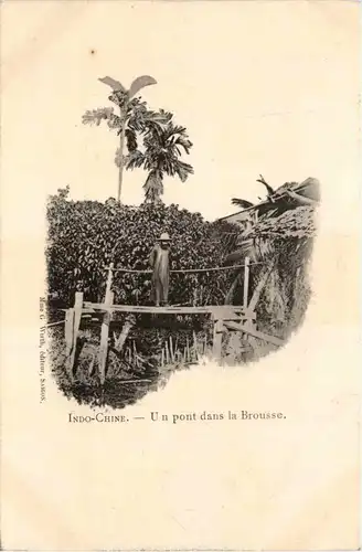 Indochine - Pont dans la Brousse -446454