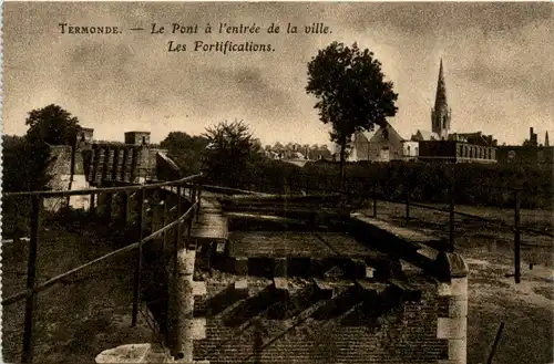 Termonde - Le Pont a l entree de la ville -465088