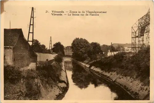 Vilvoorde - Zenne in de Vlaanderenstraat -465248