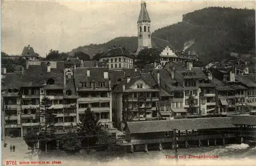 Thun mit Zinnenbrücke -467294