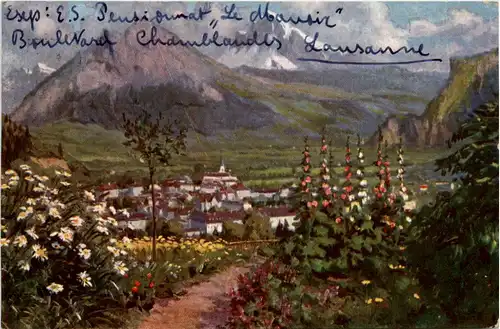 Bad Ragaz - Künstlerkarte Kutscha -467126