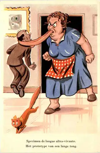 Humor - Her prototype van een lange tong -467686