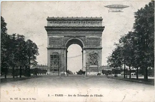 Paris - arc de Triomphe Zeppelin -447880